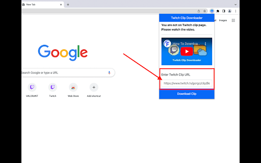 Twitch Clip Downloader by FollowersPanda  from Chrome web store to be run with OffiDocs Chromium online