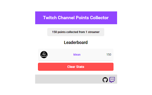 Twitch Community Points Collector  from Chrome web store to be run with OffiDocs Chromium online