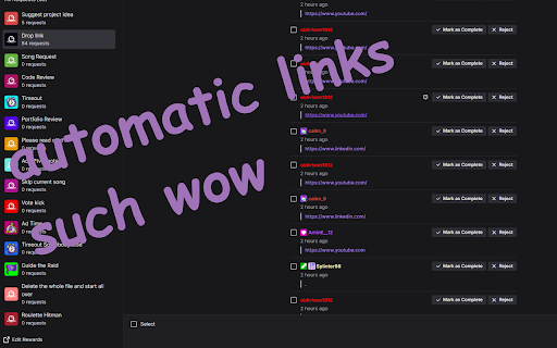 Twitch Droplinks  from Chrome web store to be run with OffiDocs Chromium online