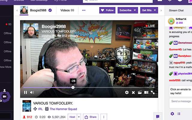 Twitch DVR de la boutique en ligne Chrome doit être exécuté avec OffiDocs Chromium en ligne