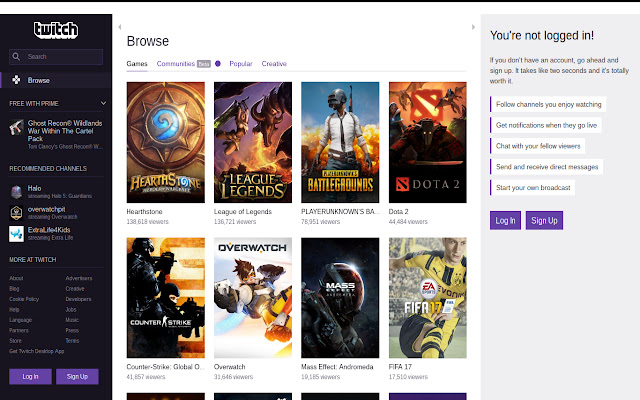 Twitch.Frameless  from Chrome web store to be run with OffiDocs Chromium online