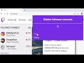 OffiDocs Chromium オンラインで実行される Chrome ウェブストアからの Twitch フォローされているチャンネルの非表示