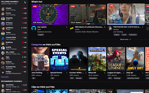 Twitch Kicker  from Chrome web store to be run with OffiDocs Chromium online