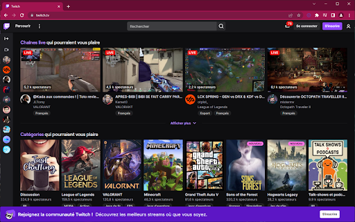 TwitchMeAlone  from Chrome web store to be run with OffiDocs Chromium online