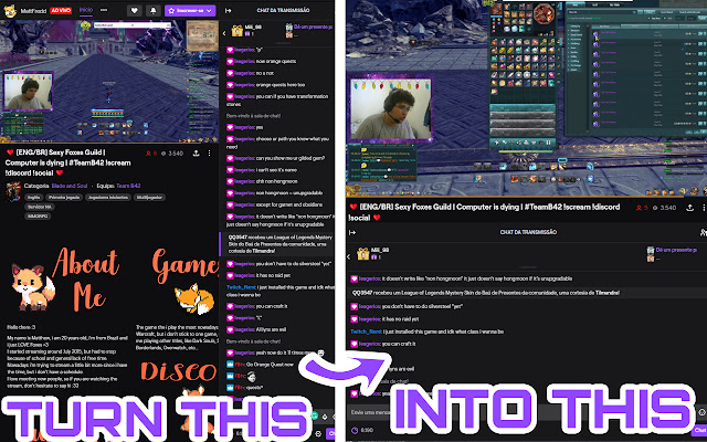 Twitch Vertical  from Chrome web store to be run with OffiDocs Chromium online