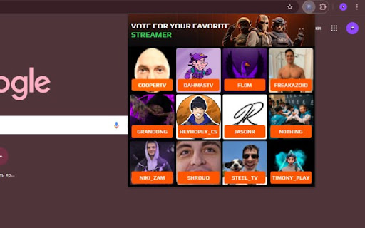 Twitch Vote from Chrome web store to be run with OffiDocs Chromium online Twitch Vote from Chrome web store to be run with OffiDocs Chromium online