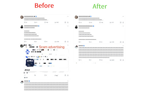 twitter ads killer  from Chrome web store to be run with OffiDocs Chromium online