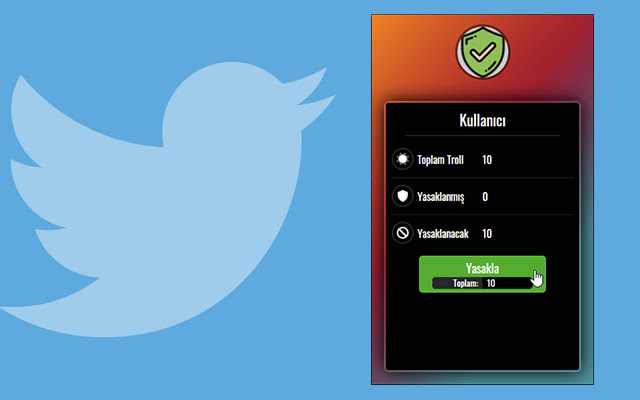 Twitter Anti Virus  from Chrome web store to be run with OffiDocs Chromium online