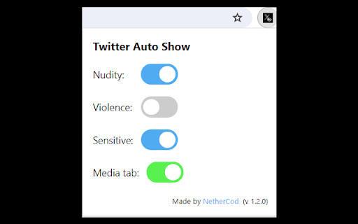 Twitter Auto Show  from Chrome web store to be run with OffiDocs Chromium online