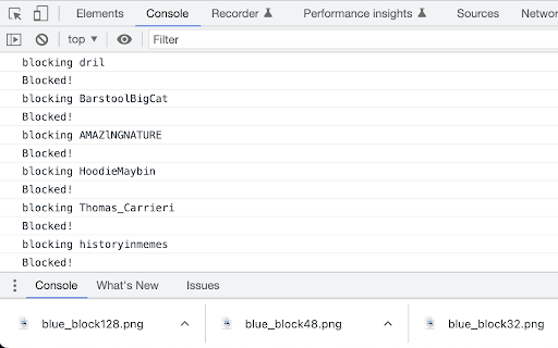 Twitter Blue Blocker from Chrome web store to be run with OffiDocs Chromium online Twitter Blue Blocker from Chrome web store to be run with OffiDocs Chromium online