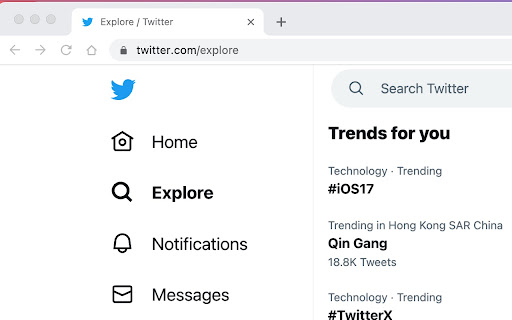 Twitter Classic Logo  from Chrome web store to be run with OffiDocs Chromium online