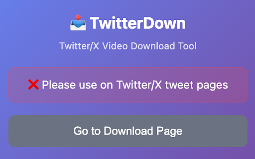 TwitterDown Helper  from Chrome web store to be run with OffiDocs Chromium online