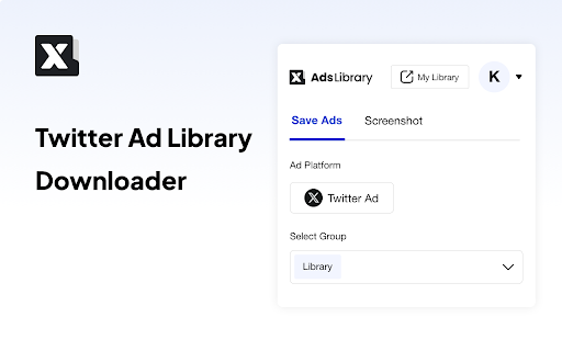 Twitter Efficient Ad Downloader  from Chrome web store to be run with OffiDocs Chromium online
