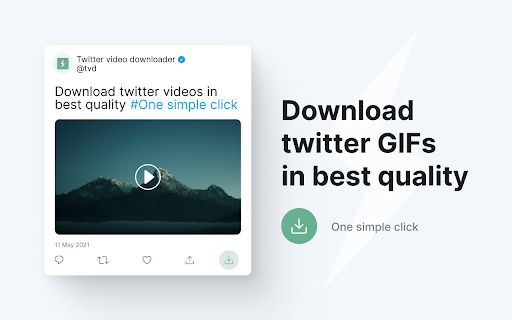 Twitter GIF Downloader  from Chrome web store to be run with OffiDocs Chromium online
