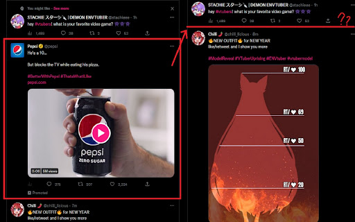 TwitterGoldCheckmarkBlocker  from Chrome web store to be run with OffiDocs Chromium online
