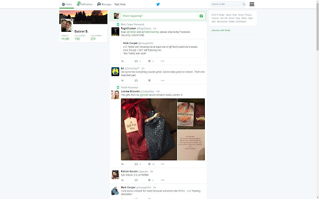 Twitter Improvement Project  from Chrome web store to be run with OffiDocs Chromium online