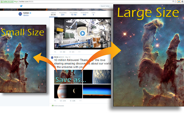 Twitter Large Images  from Chrome web store to be run with OffiDocs Chromium online