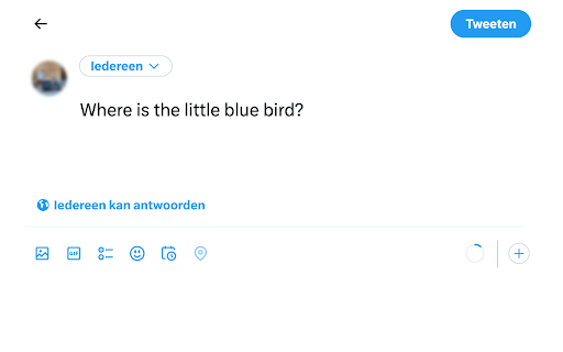 Twitter logo, favicon, page title and embeds  from Chrome web store to be run with OffiDocs Chromium online
