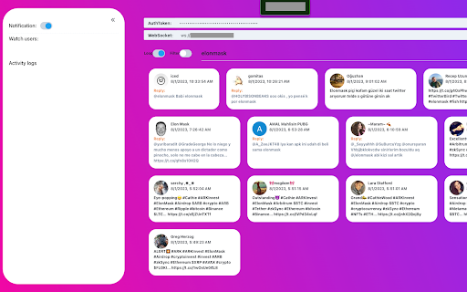 Twitter Monitor  from Chrome web store to be run with OffiDocs Chromium online