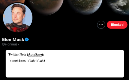 Twitter Note  from Chrome web store to be run with OffiDocs Chromium online
