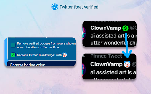 Twitter Real Verified  from Chrome web store to be run with OffiDocs Chromium online