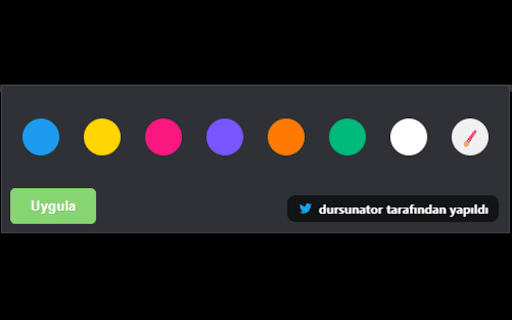 Twitter Renklerini Geri Getir  from Chrome web store to be run with OffiDocs Chromium online