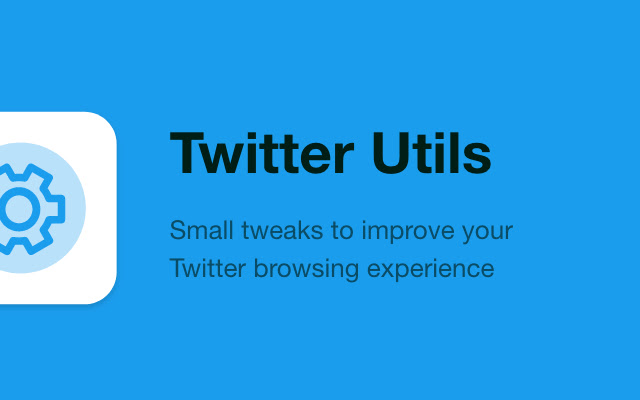 Twitter Utils  from Chrome web store to be run with OffiDocs Chromium online