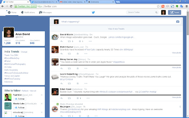 Twitter Wide and Clear  from Chrome web store to be run with OffiDocs Chromium online