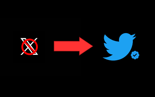 Twitter Without X  from Chrome web store to be run with OffiDocs Chromium online