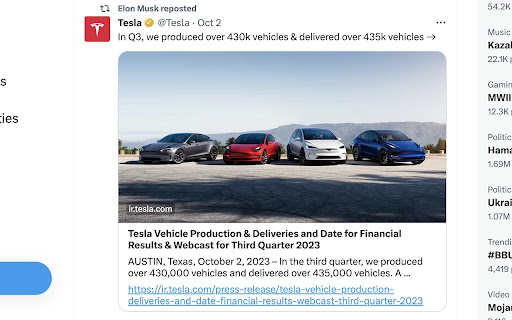 Twitter/X Meta  from Chrome web store to be run with OffiDocs Chromium online