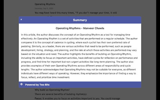 Two Bits  from Chrome web store to be run with OffiDocs Chromium online
