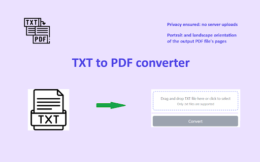 TXT to PDF  from Chrome web store to be run with OffiDocs Chromium online