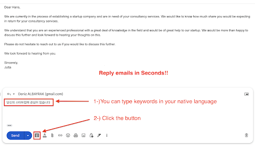 Type in | ChatGPT email assistant | GPT 3  from Chrome web store to be run with OffiDocs Chromium online