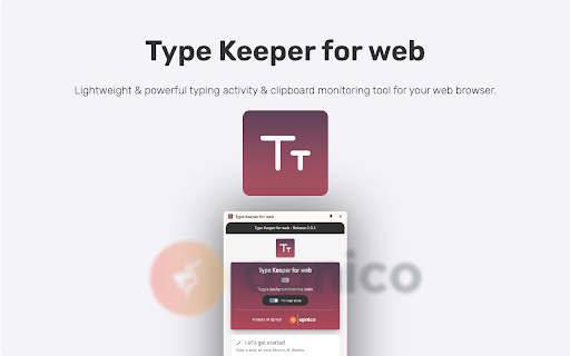 Type Keeper for web Personal keylogger  clipboard manager  from Chrome web store to be run with OffiDocs Chromium online