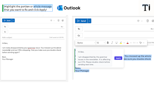 TypeMate: Fix Grammar Everywhere You Type  from Chrome web store to be run with OffiDocs Chromium online