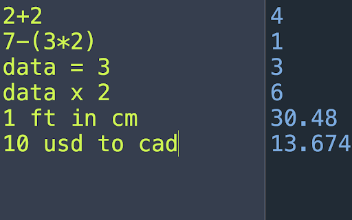 Type To Calculate  from Chrome web store to be run with OffiDocs Chromium online