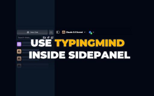 Typingmind in Sidepanel  from Chrome web store to be run with OffiDocs Chromium online