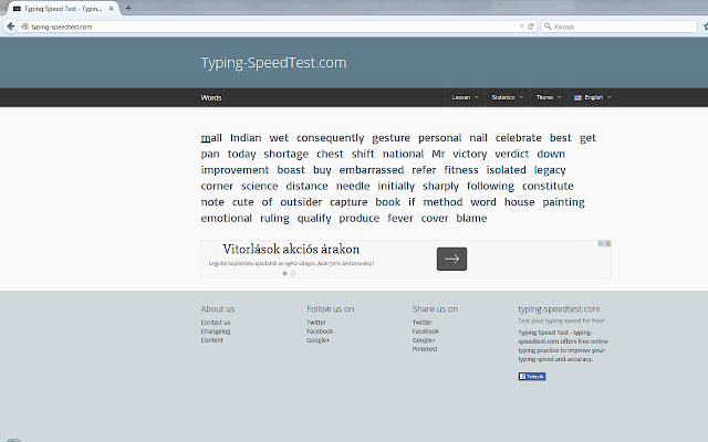Typing SpeedTest.com  from Chrome web store to be run with OffiDocs Chromium online