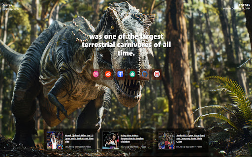 tyrannosaurus rex  from Chrome web store to be run with OffiDocs Chromium online