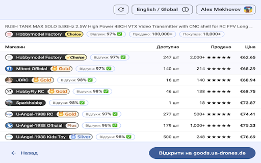 ua drones.de  from Chrome web store to be run with OffiDocs Chromium online
