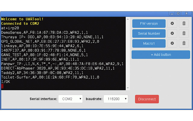 UARTool  from Chrome web store to be run with OffiDocs Chromium online