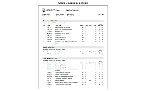 UBC LaTeX Transcript  from Chrome web store to be run with OffiDocs Chromium online