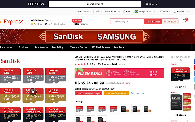 UberFlow DropShipping  from Chrome web store to be run with OffiDocs Chromium online