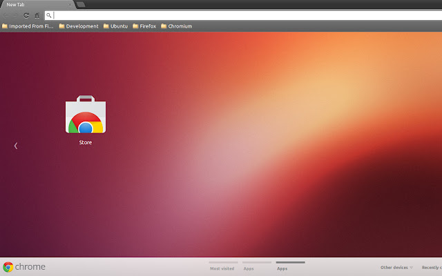 Ubuntu Default  from Chrome web store to be run with OffiDocs Chromium online