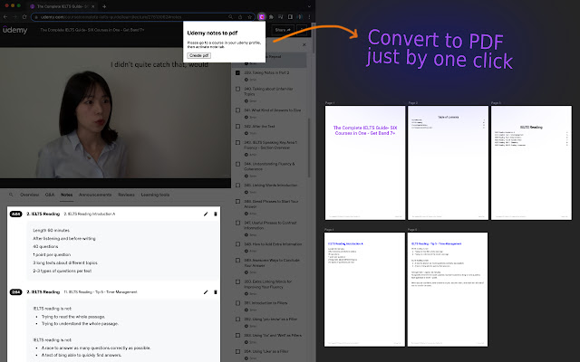Udemy 2 pdf  from Chrome web store to be run with OffiDocs Chromium online