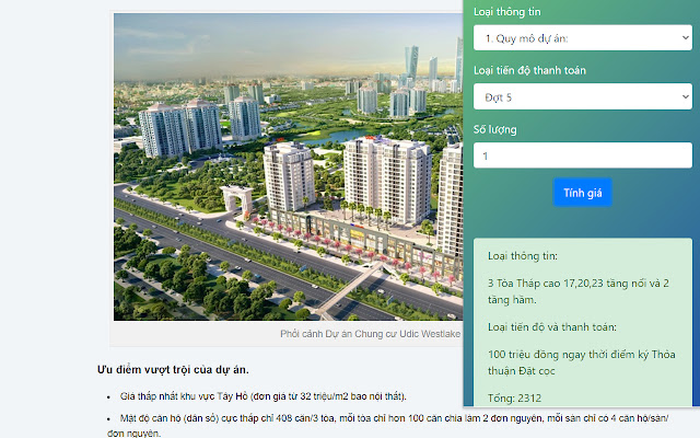 Udic Westlake Apartment Tay Ho  from Chrome web store to be run with OffiDocs Chromium online