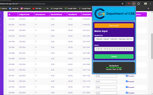 UGV Result Extension  from Chrome web store to be run with OffiDocs Chromium online