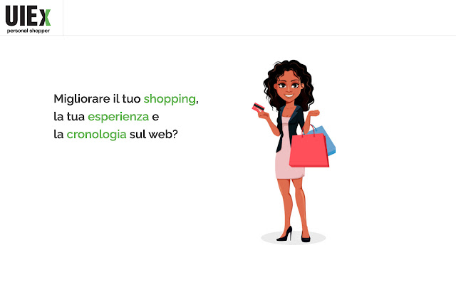 UIEx Il personal shopper digitale  from Chrome web store to be run with OffiDocs Chromium online