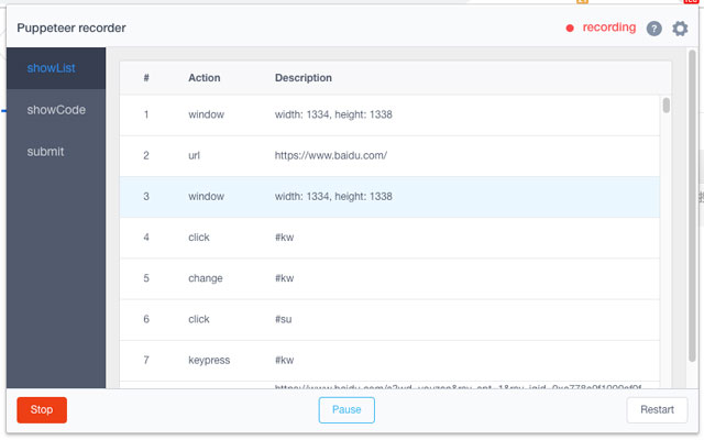ui recorder  from Chrome web store to be run with OffiDocs Chromium online