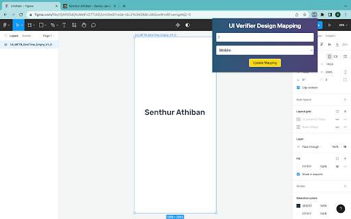 UI Verifier  from Chrome web store to be run with OffiDocs Chromium online